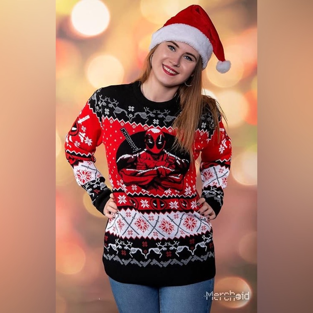 Deadpool Sweater NWOT XL (Unisex) - Picture 2 of 9